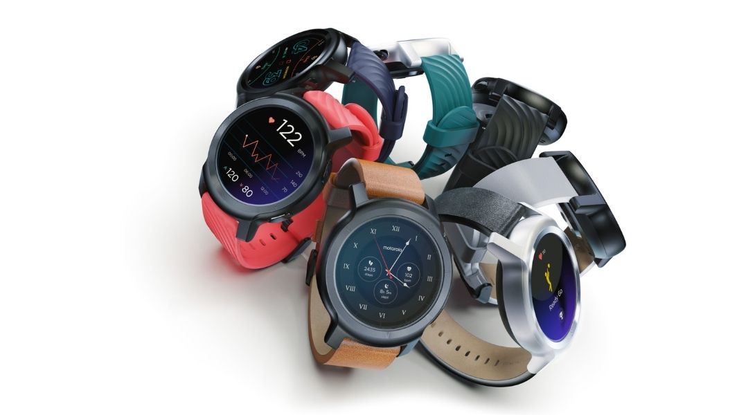 Variedade de pulseiras do Moto Watch 100 – Imagem: Motorola.